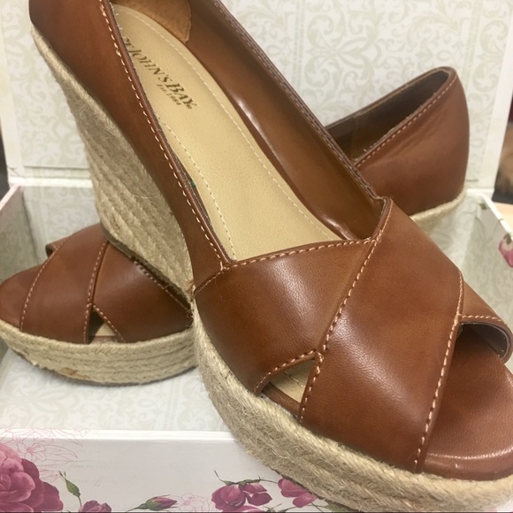 St. John's Bay Shoes - 🛑St. John’s Bay leather wedges 7.5